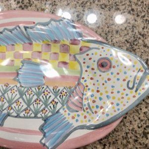 Vintage Mackenzie-Childs Victoria & Richard Fish